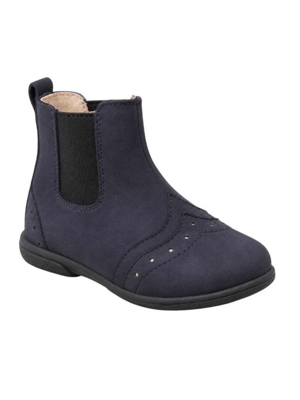 Koala Kids Toddler Size 6 Boots Blue Rhinestone Side Zipper Brogue Accents